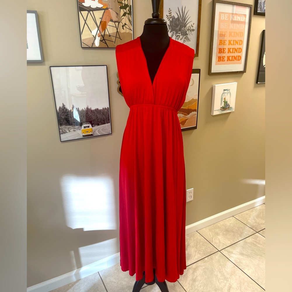 Red Infinity Maxi Dress